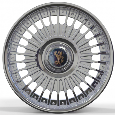 Toyota Century 18*9.5 polished 2 pieces car forged wheels (1)