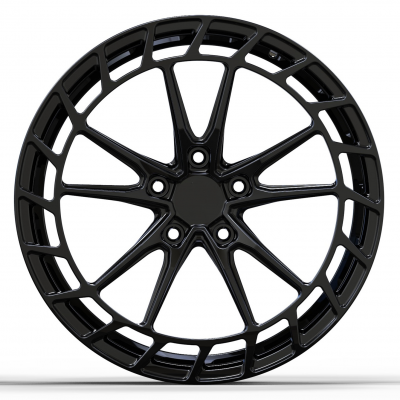 Lamborghini murcielago19x8.5 20x12.5 full black custom forged wheels (1)