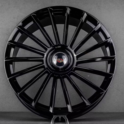 Piano black monoblock 23 24 inch forged Cadillac wheels  (1)