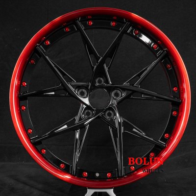6061-T6 aluminum ford mustang 20*9.5 20*11.5 two piece forged car wheels