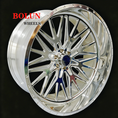28*14 ET:-76 6*139.7 Polished GMC DENALI FORGED TRUCK WHEELS (1)