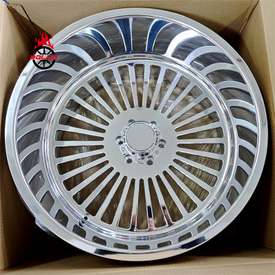 Forged polished 24X12 gmc sierra 1500 wheel 6x139.7 (1)