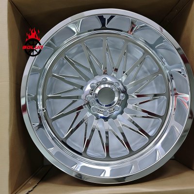 Bolun 8x170 polished forged 26x14 wheels rims for Ford F250