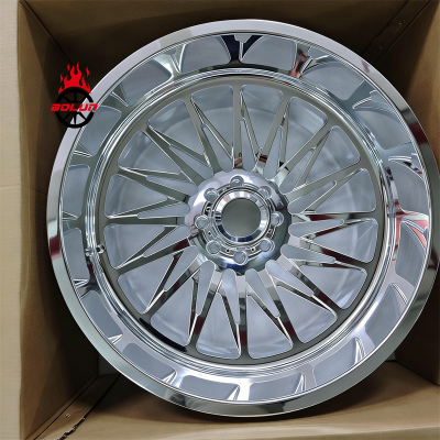 Bolun 8x170 polished forged 26x14 wheels rims for Ford F250 (1)
