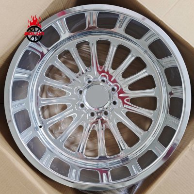 Bolun custom forged 24x14 forged pickup wheels for dodge ram floating caps