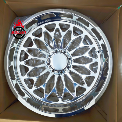 Custom 8x6.5 forged 24x12 super single for ram 2500 wheels (1)