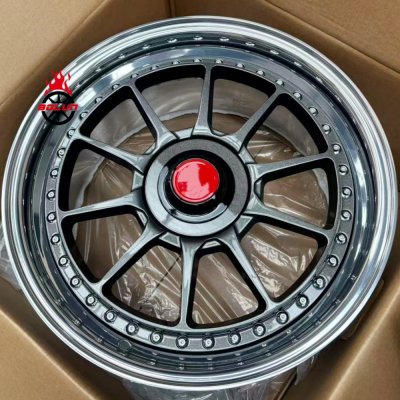 2-piece custom18*8.5 Fiat Abarth forged wheels