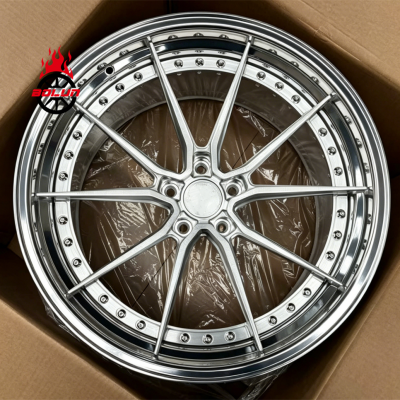 2-piece barrel polished spoke brushed 21*10 21*11 BMW 640D forged wheels (1)