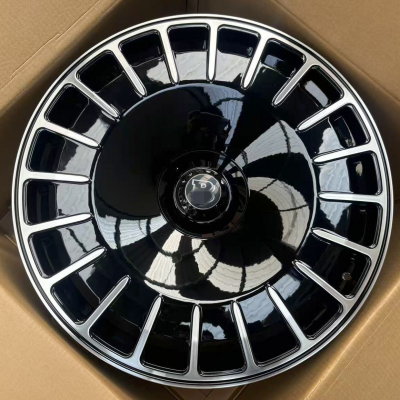 24*11 Benz G63 black macined face custom forged wheels (1)