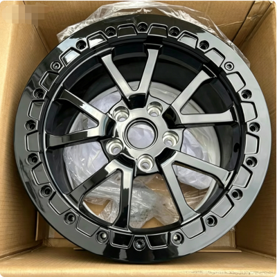 17*10 full black beadlock custom forged  wheels (1)