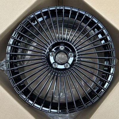 21*9.0 21*10 Benz s class muti-spoke full black forged wheels