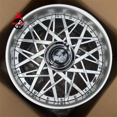 Custom 2-piece 22*9.0 22*10 Buick forged wheels with floating caps