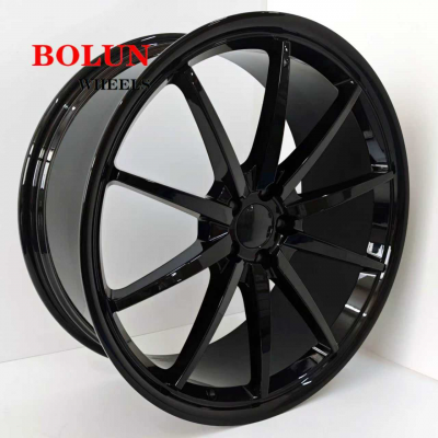 22*9.0 22*10.5 full black 6061-T6 monoblock Bentley wheels (1)