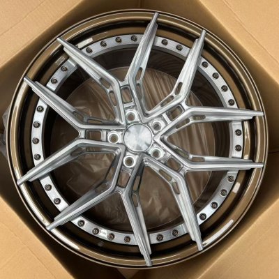 2-piece 6061-T6 custom 20*9.0 21*12 Corvette C8 forged wheels