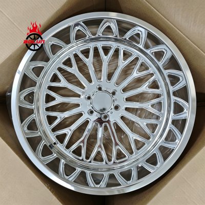 Custom 22*12 24*10 24*12 24*14 26*12 26*14 28X16 GMC sierra 1500 2500 3500 forged wheels