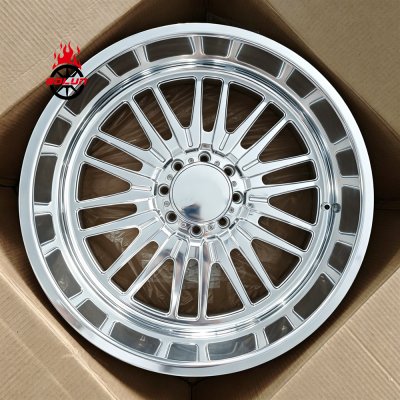 Polished 24x12 8*165.1 Dodge ram 3500 forged wheels