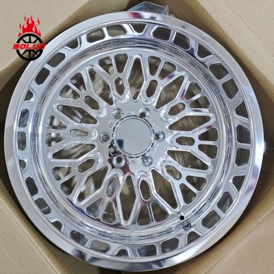 Polished 24*14 Chevy Silverado 1500 forged wheels