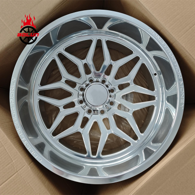 Bolun custom polished 24x14 forged truck rims for 2026 ram 2500 (1)