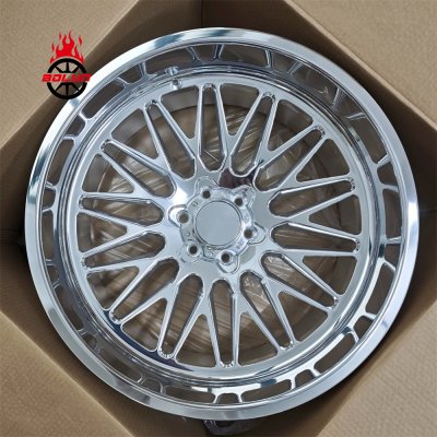 Polished 20X12 chevrolet silverado 1500 custom forged wheels