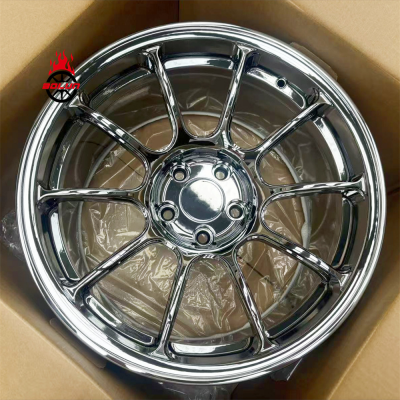 18*10.5 custom Mitsubishi lancer evolution chrome forged wheels (1)