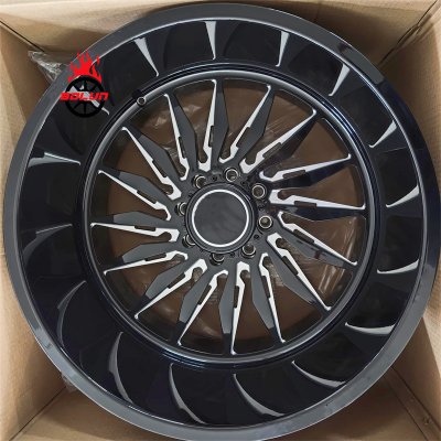 22x16 24x10 24x14 26x14 26x16 28x14 28x16 Ford F250 black milled forged wheels