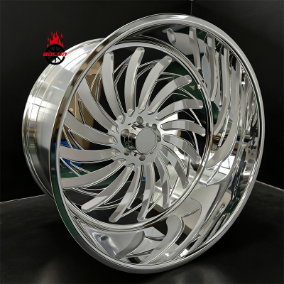 Custom super single 26x16 Toyota Tacoma forged wheels (1)